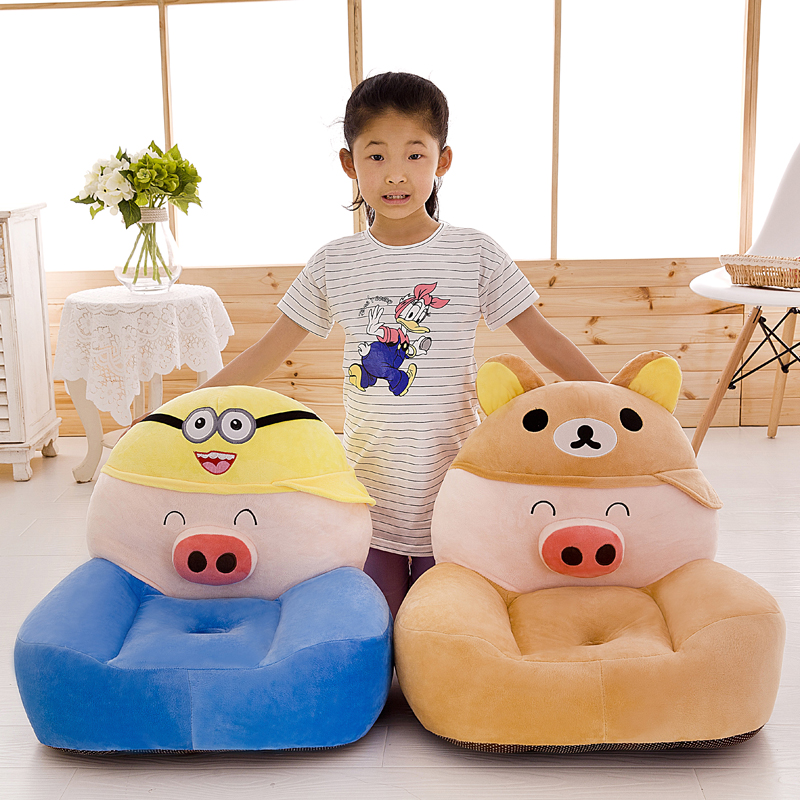 创意儿童懒人沙发卡通毛绒玩具沙发可爱宝宝小座椅儿童生日礼物