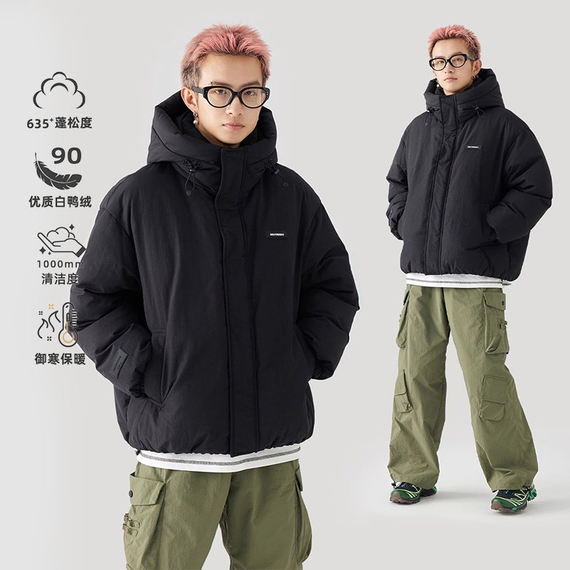 GOLFCROSS冬季新款90白鸭绒羽绒