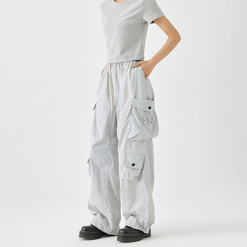 MPUX联名大口袋宽松阔腿休闲裤