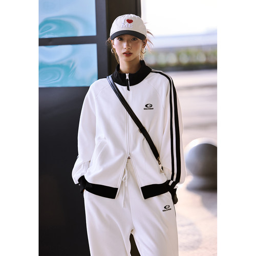 GOLFCROSS华夫格开衫卫衣外套