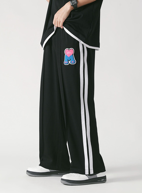 【CC家CC】MPUX联名垂感拖地条纹休闲裤 男女同款