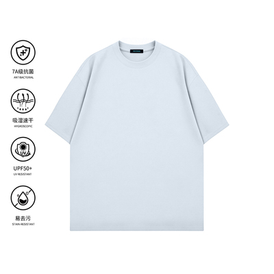 GOLFCROSS男夏季速干透气宽松圆领上衣户外凉感抗菌短袖T恤