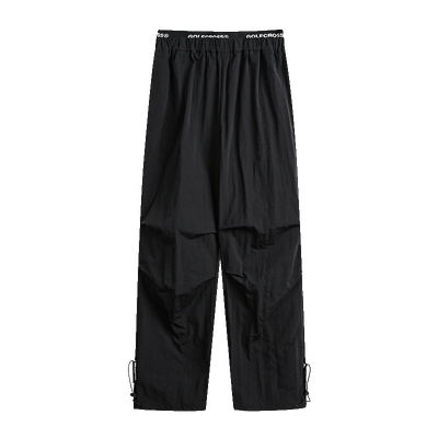 golfcross直筒工装裤纯色褶皱