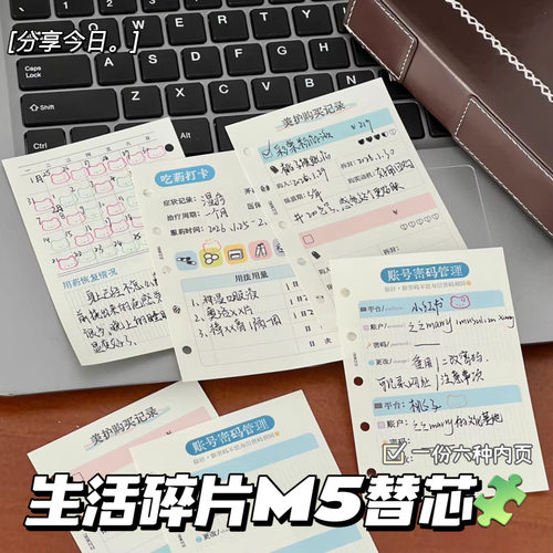 生活碎片M5内页替换芯学生手账本