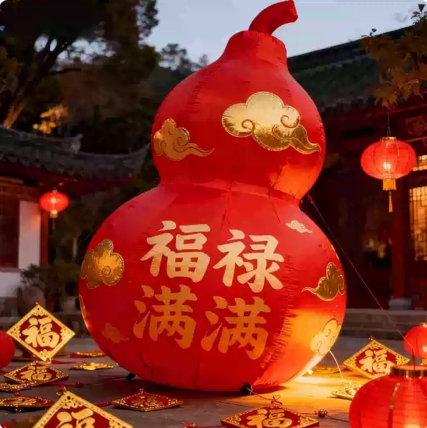 新年充气葫芦气模福禄户外装饰