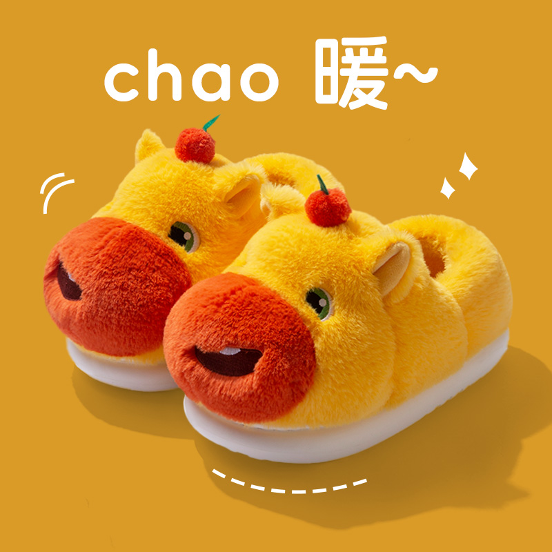 水豚噜噜拖鞋女款2025新款