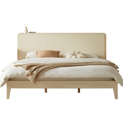 林氏家居卧室双人实木床2024新款