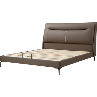 林氏睡眠卧室简约猫爪皮布艺床互不打扰双人床落地BC361政府补贴