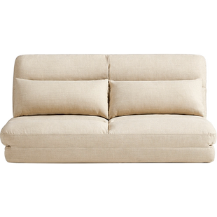 林氏奶油风可折叠沙发床小户型睡觉懒人沙发政府补贴