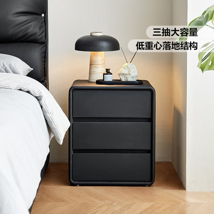 林氏家居现代卧室床头柜家用收纳三抽家具高级置物架小型床边柜子