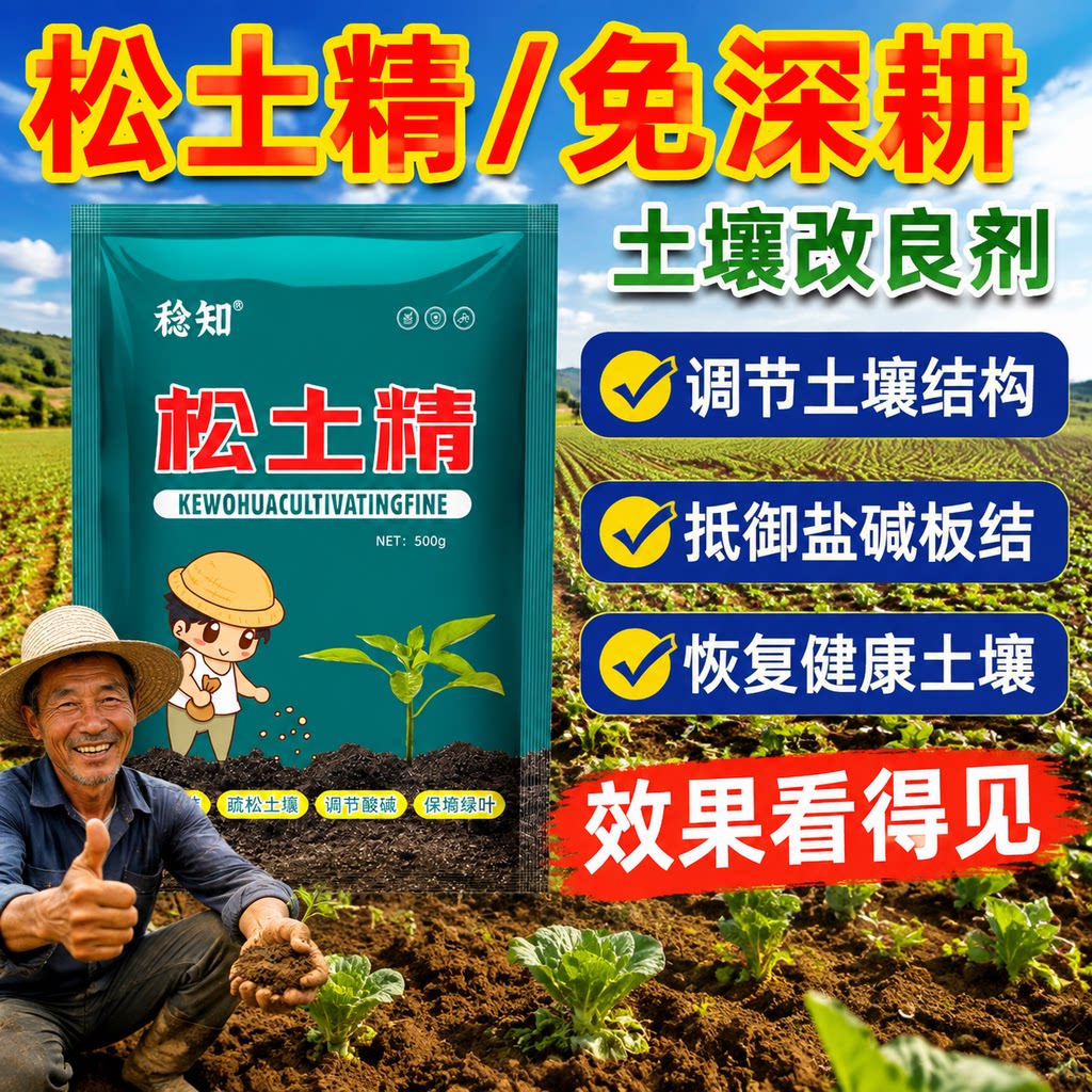 松土精土壤疏松活化剂免深耕防止无机肥