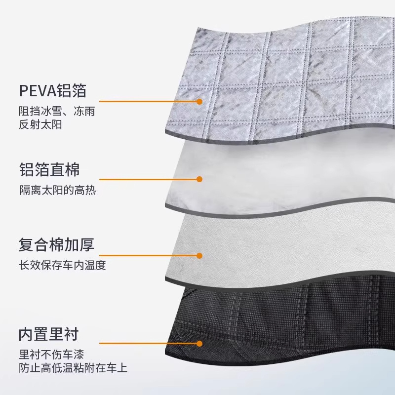 汽车遮雪挡前挡风玻璃防雪罩冬季防霜加厚磁吸风挡车衣车罩防冻