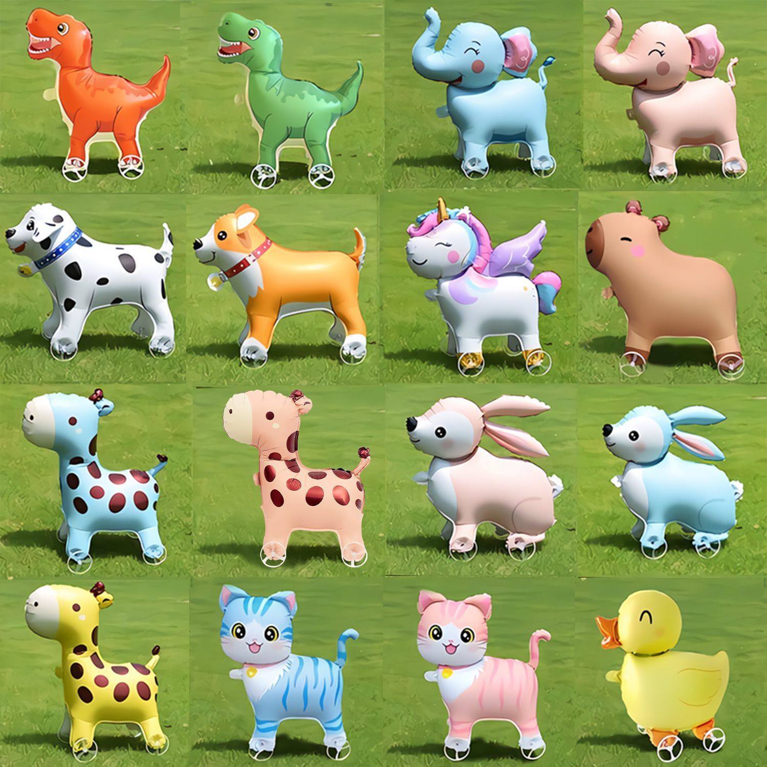 Q版走路带轮动物气球带轮子的气球儿童生日装饰场景布置户外摆摊,节庆用品/礼品,发光气球,淘宝优惠券,粉丝福利购,淘宝优惠卷