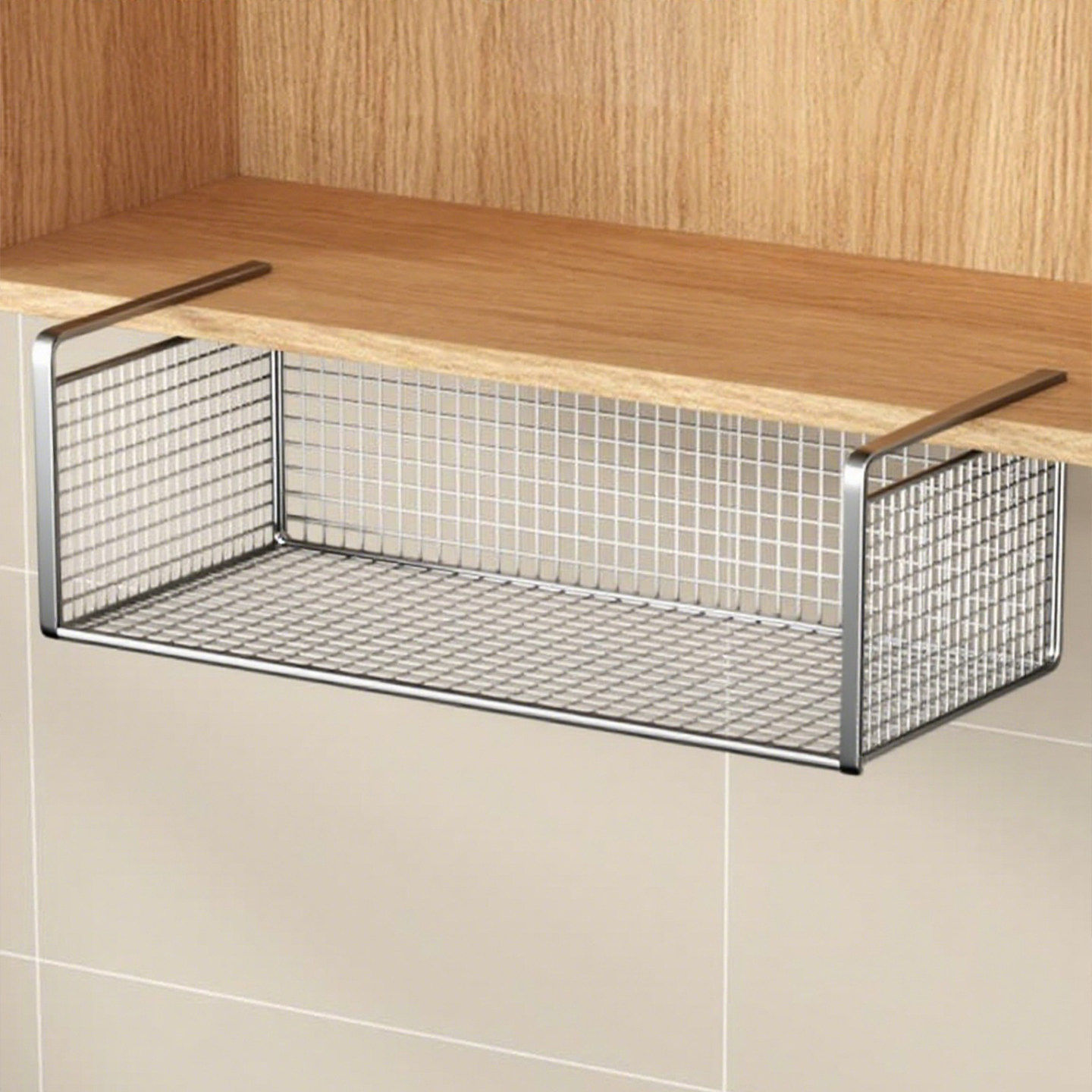 多功能厨房吊柜下挂架柜内分层挂篮橱柜吊柜下悬挂式调料收纳神器