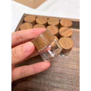 日式风格便携迷你茶叶罐 旅行纪念透明玻璃密封瓶 咖啡用储物瓶罐