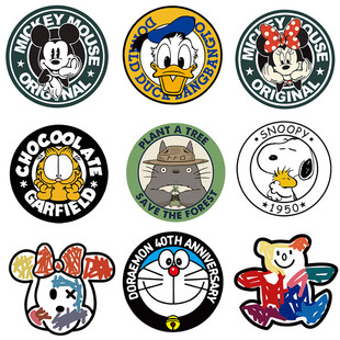 米奇汽车贴纸ins网红装饰油箱车身贴遮挡划痕电动车摩托车贴防水