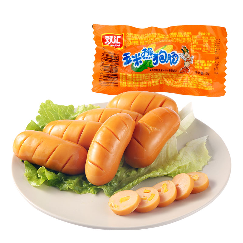 玉米热狗肠双汇烧烤零食泡面搭档