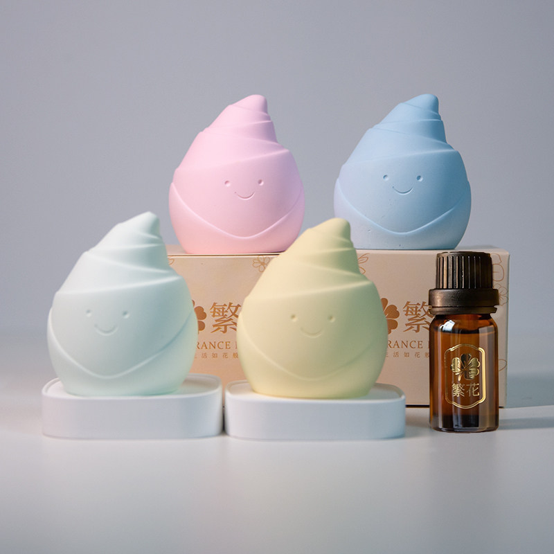 可爱茄子办公室石膏香薰摆件伴手礼送女生卧室衣柜持久留香送礼物