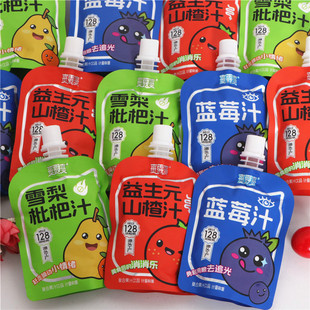 爽露爽复合果汁饮品益生元山楂汁蓝莓汁雪梨枇杷汁便携小袋装饮料