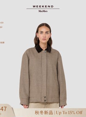 【秋冬新降】Weekend MaxMara 26女装羊毛格纹棉服外套5086076106