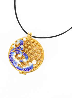 中外珐琅美术馆足银香囊吊坠