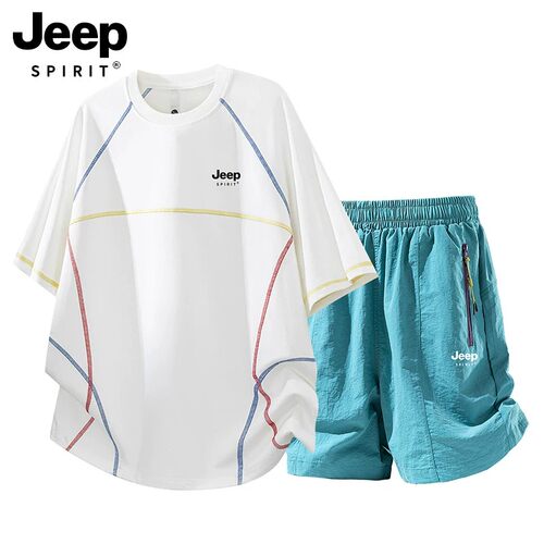 JEEPSPIRIT夏速干透气运动套装