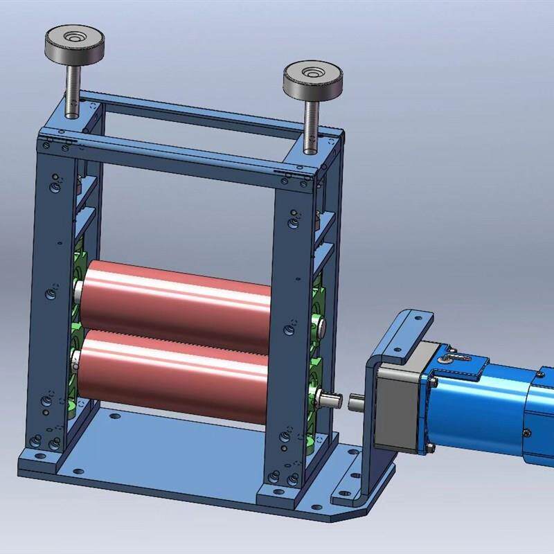 定制双滚筒对压机 拉料包胶 过胶机贴胶压料机覆膜机牵引机对辊机