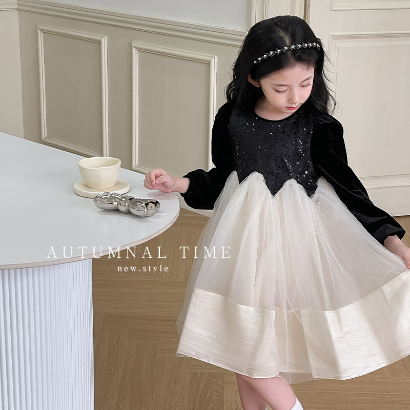 女童春装连衣裙2025新款高级感儿童春秋蓬蓬纱裙子洋气女孩公主裙,童装/婴儿装/亲子装,连衣裙,淘宝优惠券,粉丝福利购,淘宝优惠卷