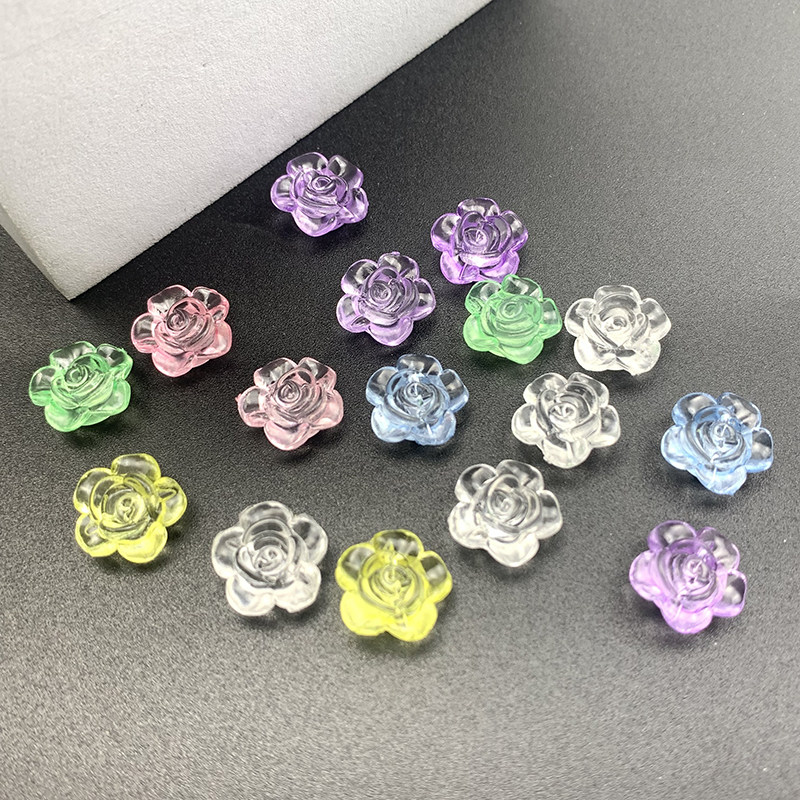 亚克力山茶花diy饰品配件