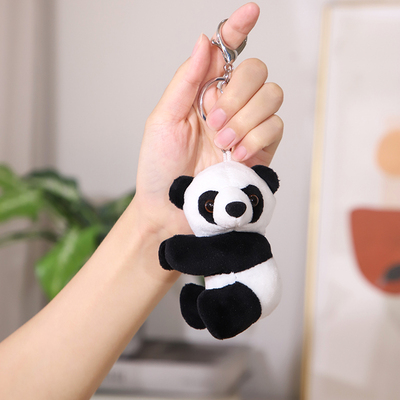 富贵竹熊猫毛绒小公仔熊猫毛绒