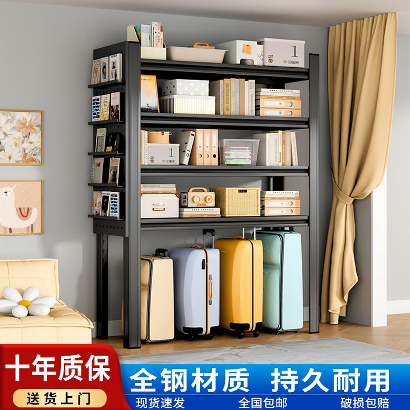 家用货架置物架多层落地仓库阳台储藏室杂物间商用超市钢制收纳架