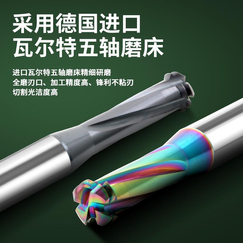免打孔钨钢螺纹铣刀单牙全牙三牙高硬螺纹M3M4M5M6M8合金铣牙刀