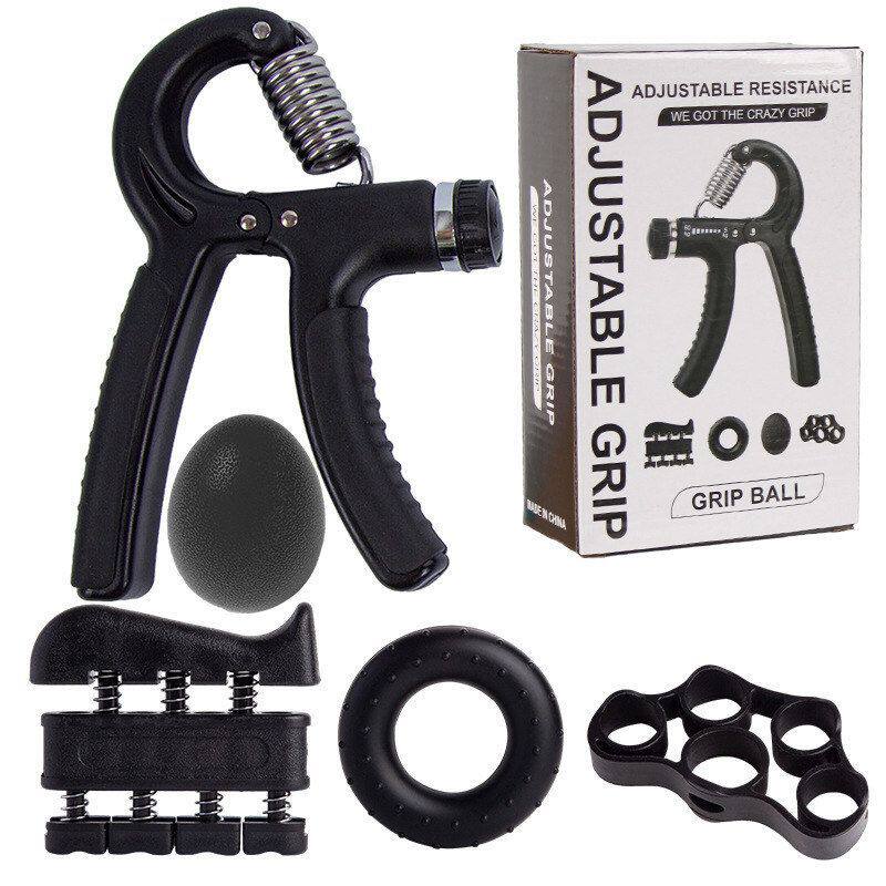 男女普通调节康复握力器握力器五件手指套装训练器健身器材手腕可