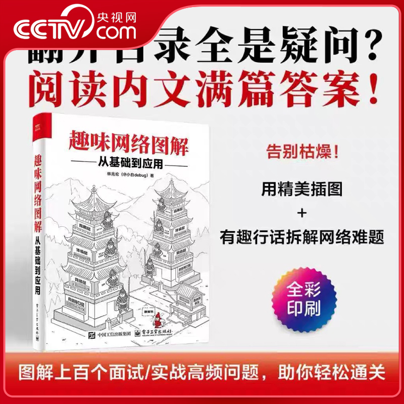 【央视网】趣味网络图解 从基础到应用 林兆伦著计算机网络概论网络技术基础知识程序员入门网络设备软件核心工程技术互联网书籍SS