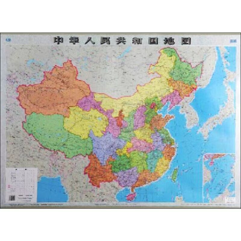 dt中华人民共和国地图(一全,膜图)2022版 1.1*0.