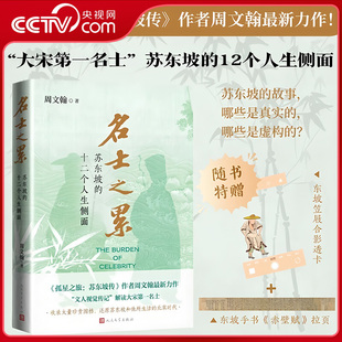 【央视网赠透卡+拉页】名士之累 苏东坡的十二个人生侧面 周文翰解读大宋第一名士苏东坡 还原北宋时代苏东坡生活 名人传记书籍MW