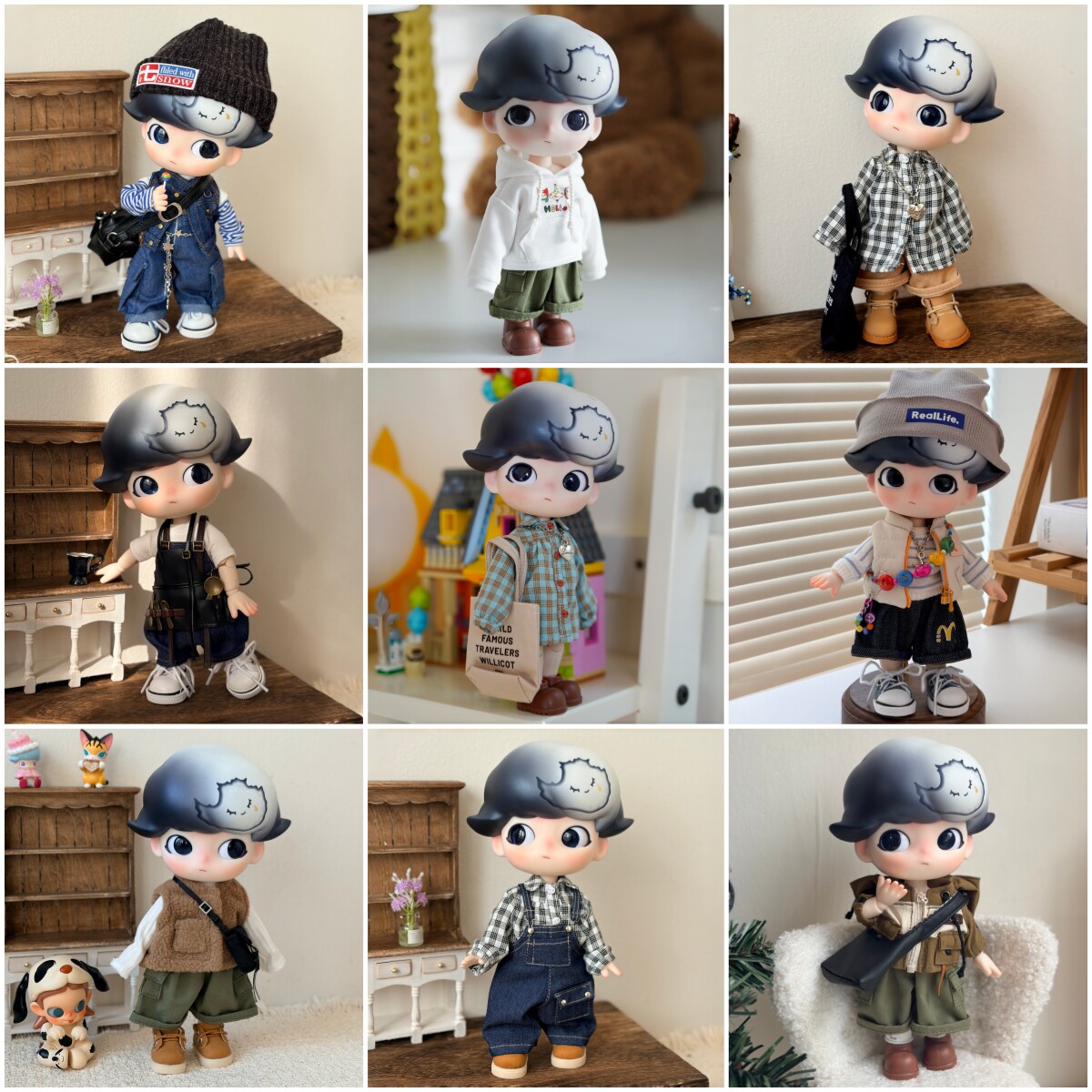 dimoo娃衣可动人偶八分之一娃衣新年娃衣bjd娃衣dimoo衣服合集 - 花花moka娃衣原创搭配