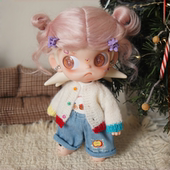 新款 无需拔头zsiga娃衣新年穿搭molly嘎子姐娃衣bjd手工针织毛衣