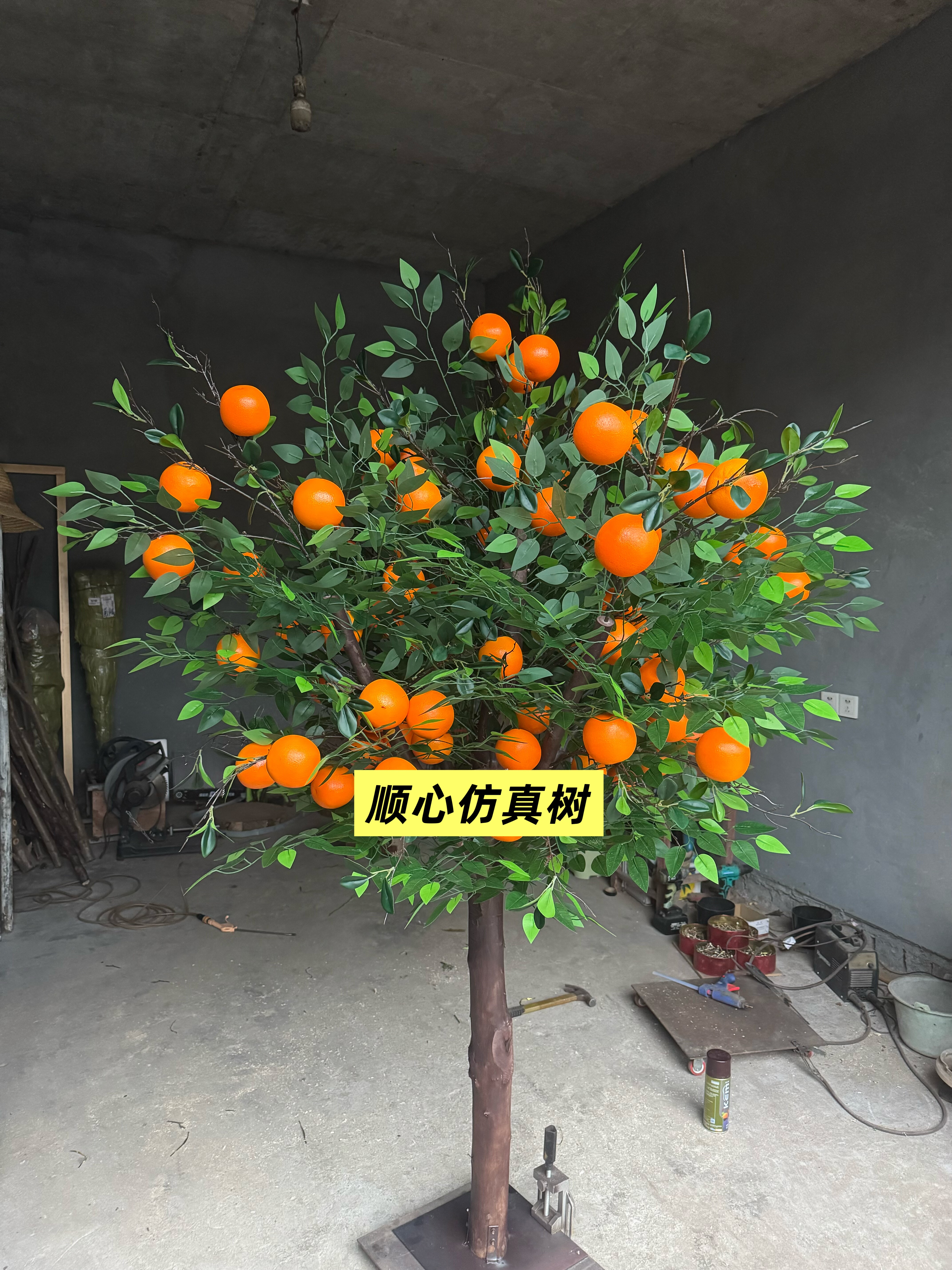 仿真苹果树大苹果树大橙子橘子客厅室内外酒店家居摆设高档水果树