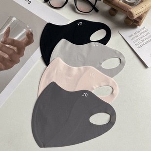 夏季 3D冰丝冰感亲肤一次性防晒透气高颜值显脸小纯色好看2025 薄款