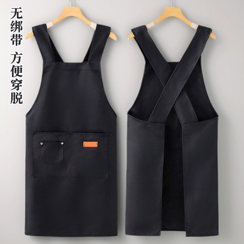 围裙厨房家用2025新款男定制logo印字餐饮上班专用大人做饭工作服