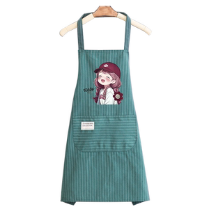 纯棉可定制印字围裙工作服女