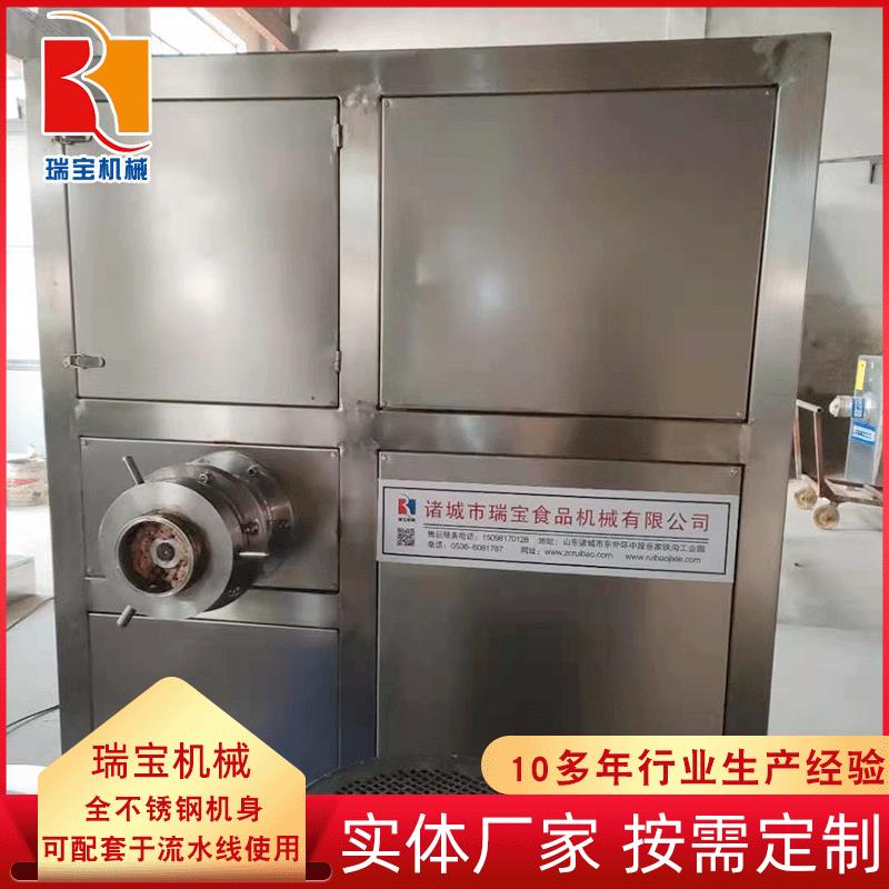 大型冻肉盘破碎绞肉机  鸡架骨绞碎一体机  猪牛肉破碎绞肉一体机