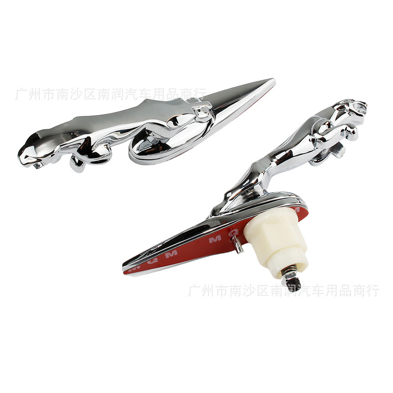 适用于捷豹机盖aguar机头盖标捷豹立标xxff-typ改装黑色立标