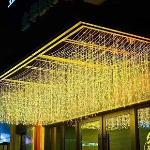 led冰条灯瀑布灯彩灯闪灯串灯窗帘灯店铺门头装饰氛围灯户外防水