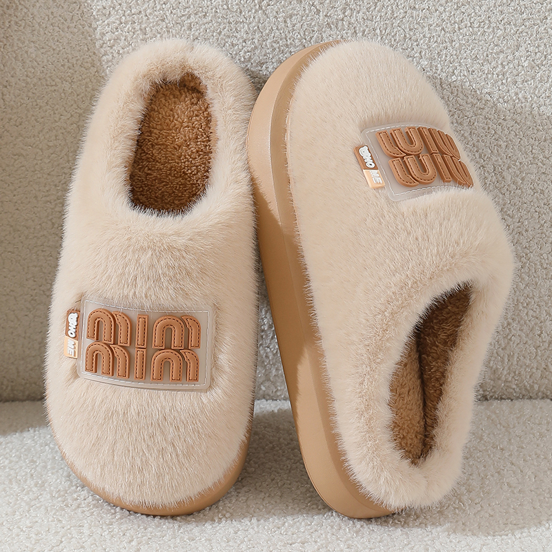 情侣冬季棉拖鞋家用毛绒拖鞋2025