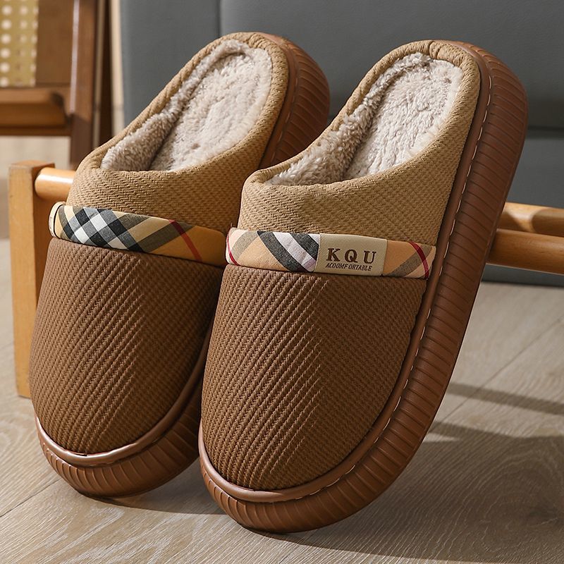 保暖棉拖鞋男款大码冬季室内家居防滑毛毛绒女棉鞋男大童拖鞋情侣