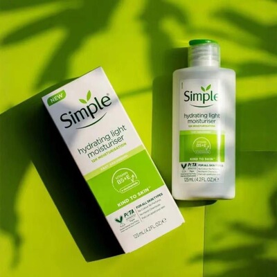 英国进口Simple清妍light乳液保湿通透Simple乳液舒缓修护新包装