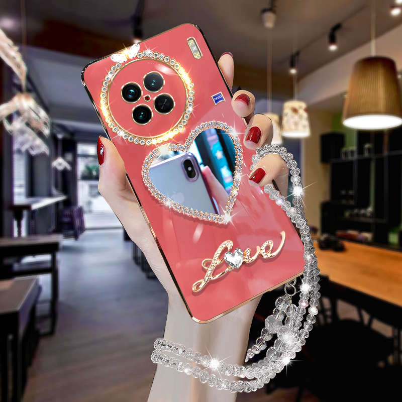 vivoX90s硅胶网红个性镜面保护套