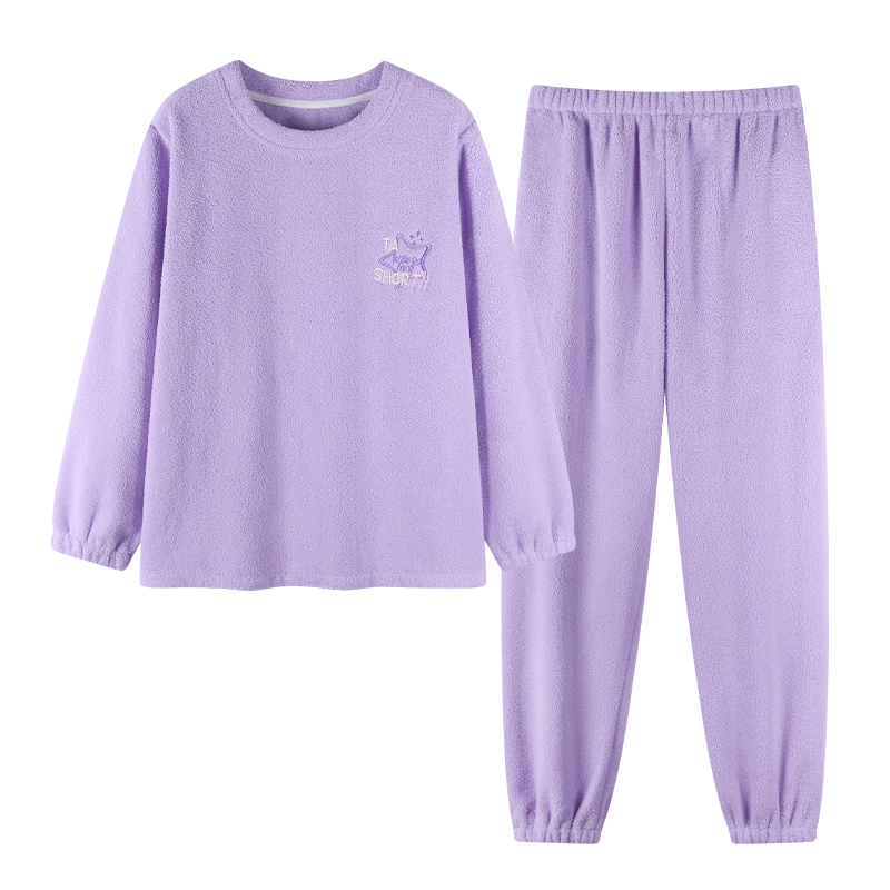 春秋季中年女士纯棉睡衣开衫长袖